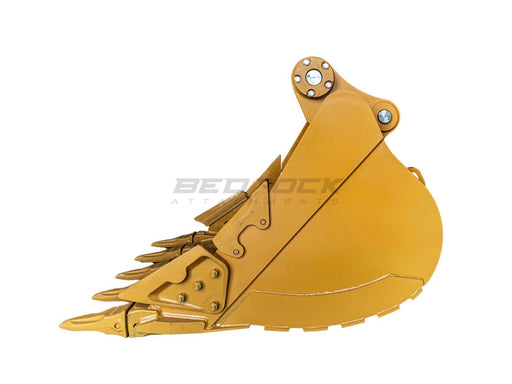 Bedrock Attachments – 54" Heavy Duty Excavator Bucket Fits CAT 336D/E/F Excavator, DB Linkage
