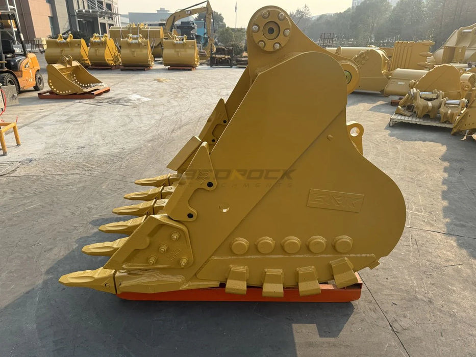 Bedrock Attachments – 60" Heavy Duty Excavator Bucket Fits CAT 330 Excavator D Linkage