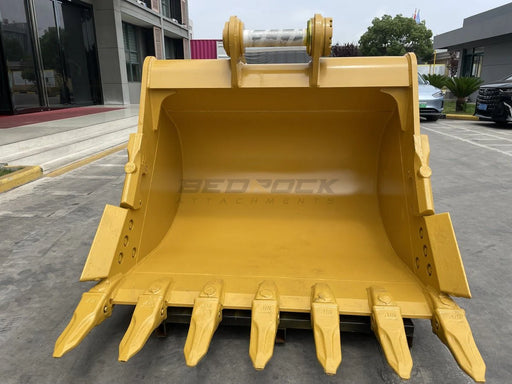 Bedrock Attachments – 65" Heavy Duty Excavator Bucket Fits CAT 324D/E,326D2/F,329D/D2/E,330D2/F,335F Excavator