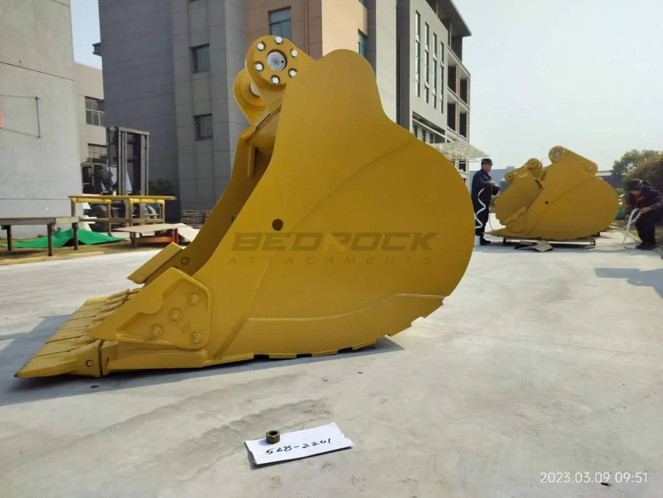 Bedrock Attachments – 66" General Purpose Excavator Bucket Fits CAT 349 Bucket and Adjuster GP, TB Linkage