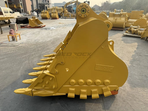 Bedrock Attachments – 66" Heavy Duty Excavator Bucket Fits CAT 330 Excavator D Linkage