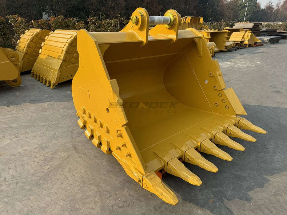 Bedrock Attachments – 72" Heavy Duty Excavator Bucket Fits CAT 330 Excavator D Linkage