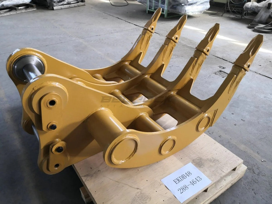 Bedrock Attachments – Excavator Rake GP-GP DB Linkage