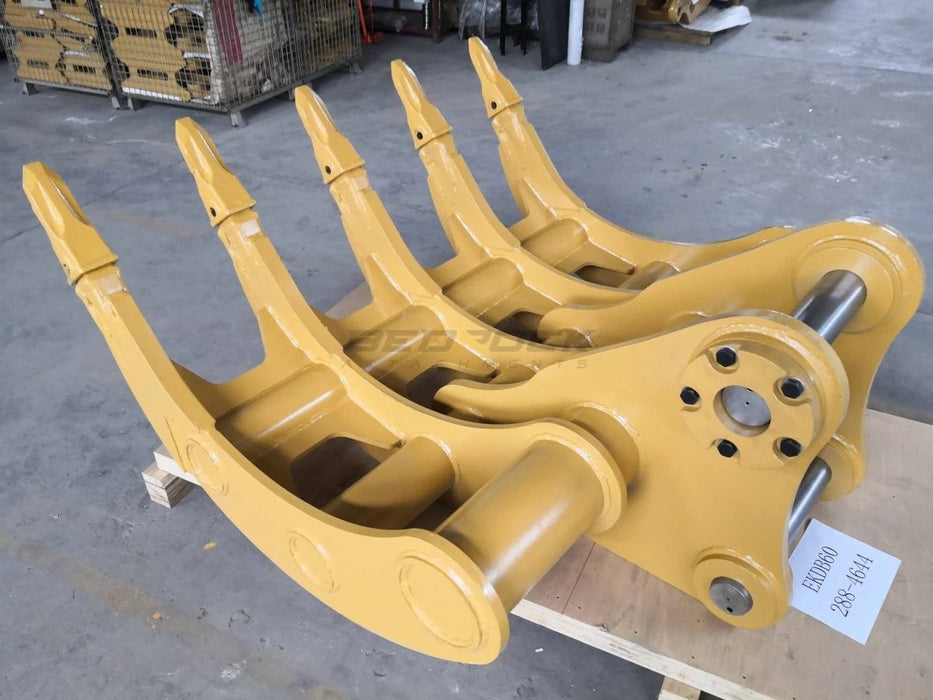 Bedrock Attachments – Excavator Rake GP-GP DB Linkage