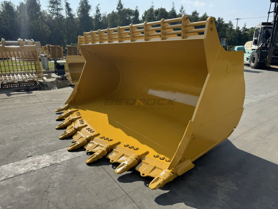 Bedrock Attachments – Loader Rock Bucket Pin On CAT 980 980H 980K 980M 980XE, 5.4m3, 139 in