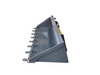 Bedrock Attachments – Mini Hydraulic Excavator/Skid Steer Loader GP Bucket With Bolt-On Teeth 0.53 - 0.58 CU-YD