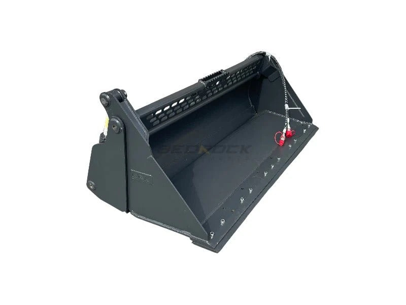 Bedrock Attachments – Mini Hydraulic Excavator/Skid Steer Loader Multipurpose 4in1 Bucket With Cutting Edge