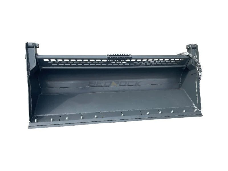 Bedrock Attachments – Mini Hydraulic Excavator/Skid Steer Loader Multipurpose 4in1 Bucket With Cutting Edge