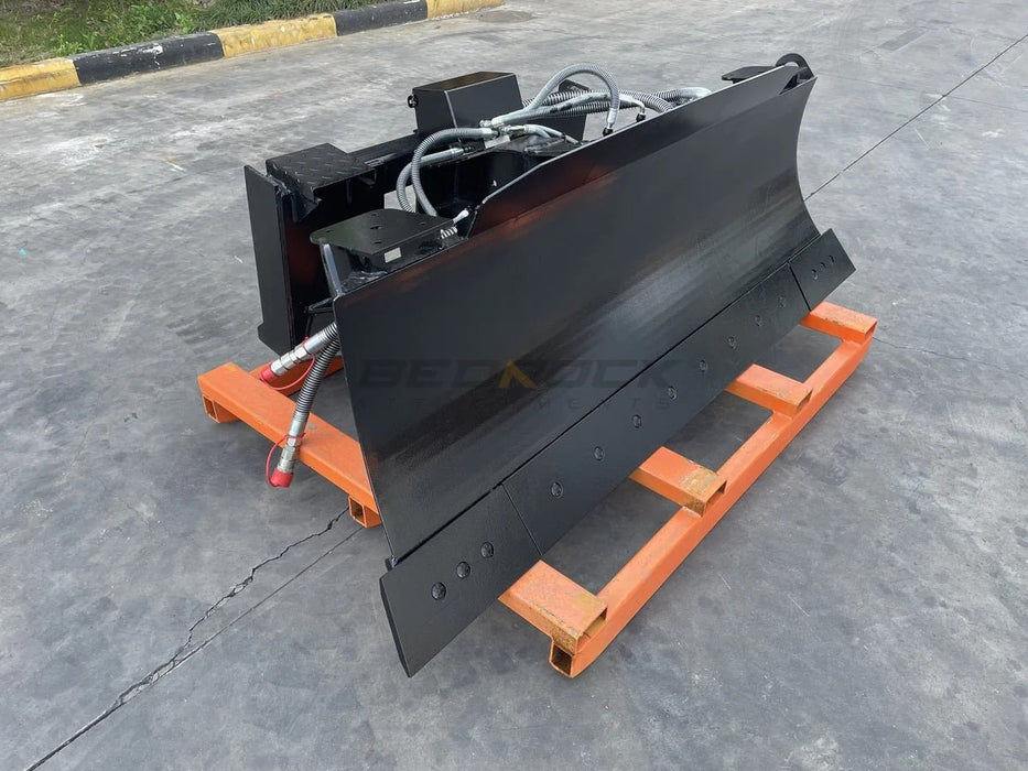 Bedrock Attachments – Mini Hydraulic Excavator/Skid Steer Loader 6 Way Blade