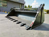 Bedrock Attachments – Mini Hydraulic Excavator/Skid Steer Loader Multipurpose 4in1 Bucket With Teeth
