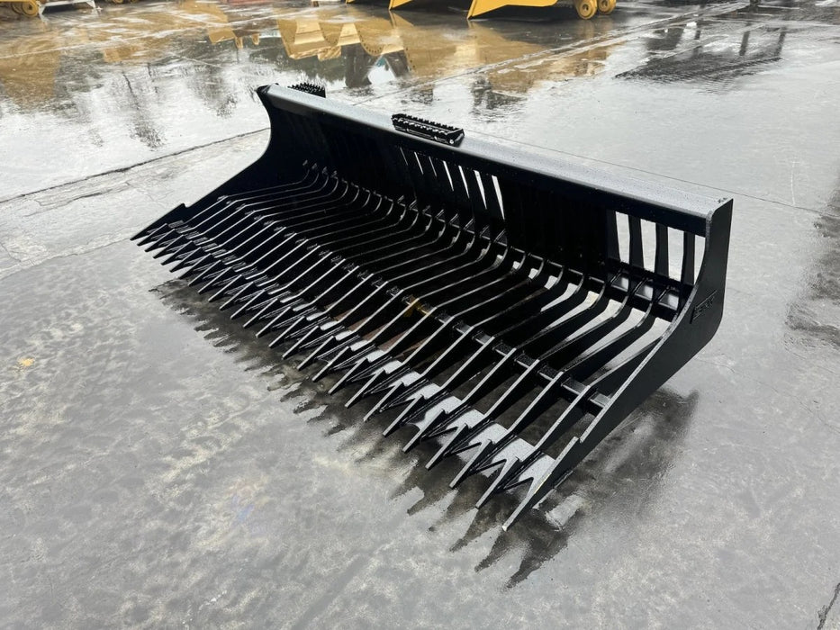 Bedrock Attachments – Skid Steer GP Skeleton Bucket - Plate Tine Style