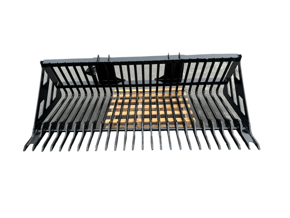 Bedrock Attachments – Skid Steer GP Skeleton Bucket - Rod Tine Style
