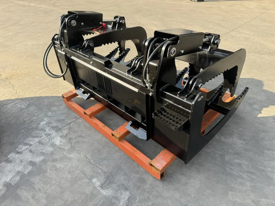 Bedrock Attachments – Skid Steer Loader Grapple Rake