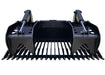 Erskine Attachments – Industrial Skeleton Grapple Rock Bucket