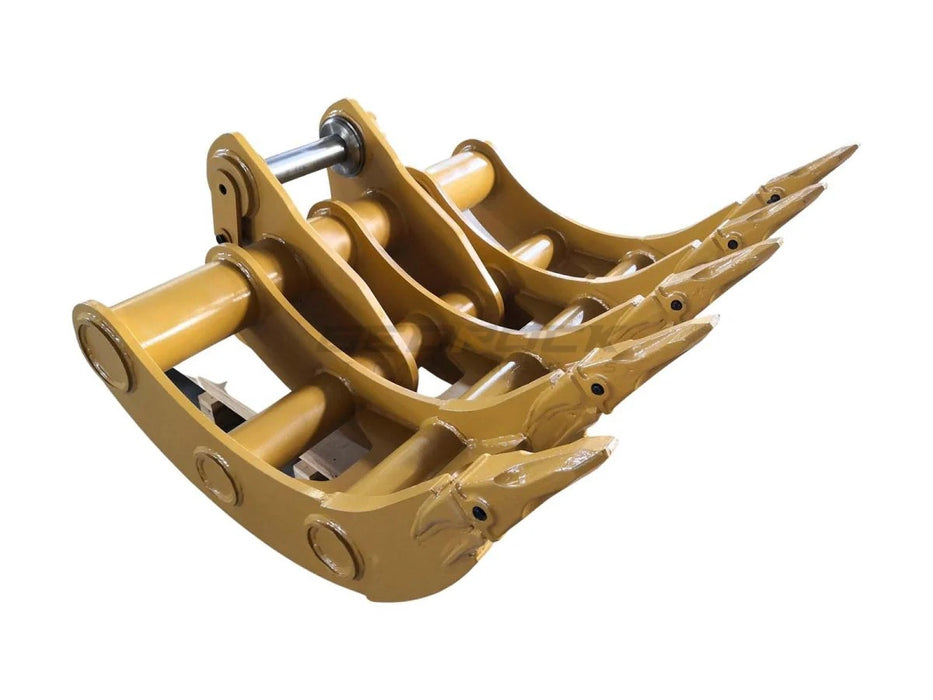 Bedrock Attachments – Excavator Rake GP-GP CB Linkage