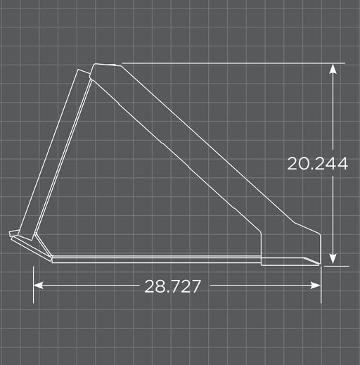 Loflin Fabrication – 66" Standard Low Profile Dirt Bucket 