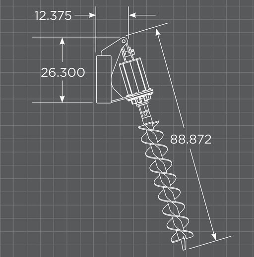 Loflin Fabrication – Auger Attachment With 12" Bit