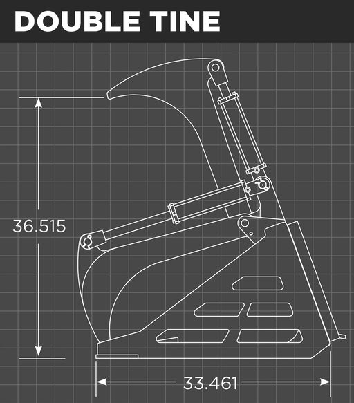 Loflin Fabrication - Compact Tractor Rock Bucket Grapple