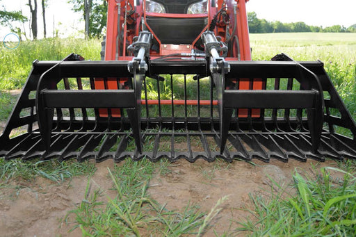 Loflin Fabrication - Compact Tractor Rock Bucket Grapple