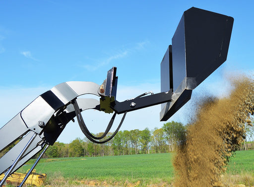 Loflin Fabrication -   Mini Skid Steer and Compact Tractor Front Dump Bucket