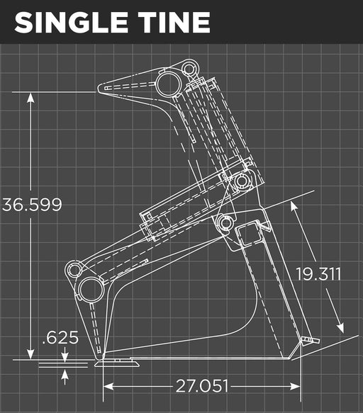 Loflin Fabrication - Mini Skid Steer and Compact Tractor Grapple Bucket