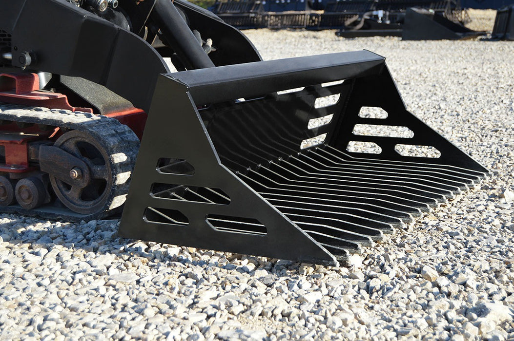 Loflin Fabrication -  Mini Skid Steer and Compact Tractor Rock Bucket