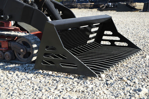 Loflin Fabrication -  Mini Skid Steer and Compact Tractor Rock Bucket