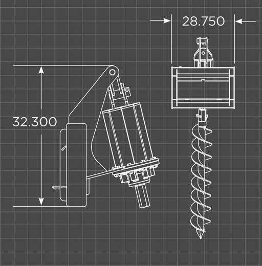 Loflin Fabrication -  Mini Skid Steer Auger