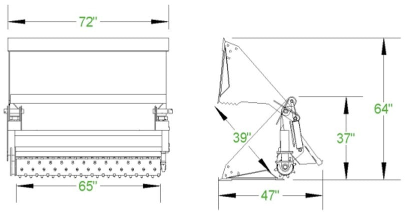 McLaren Industries – Skid Steer Power Rake With 4-in-1 Bucket