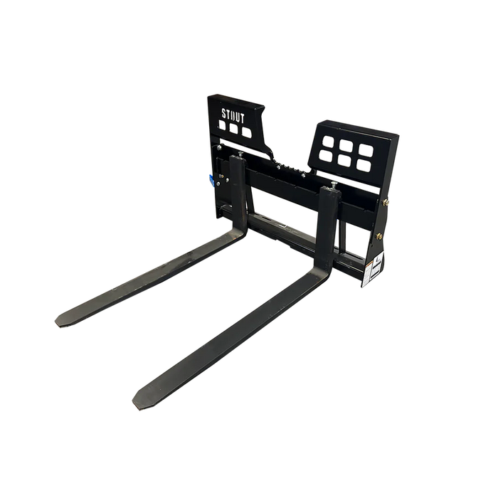 Stout Buckets – 48" Heavy Duty Class 2 Pallet Fork With Full Back Walk-Through Frame
