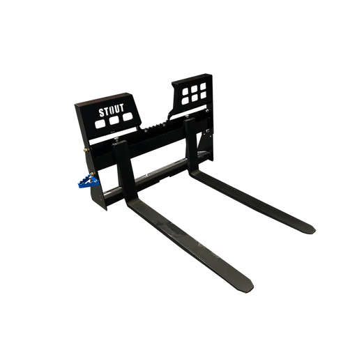Stout Buckets – 48" Heavy Duty Class 3 Pallet Fork With Full Back Walk-Through Frame