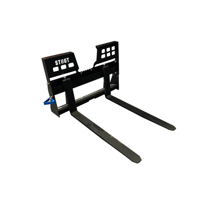 Stout Buckets – 48" Heavy Duty Class 3 Pallet Fork With Full Back Walk-Through Frame