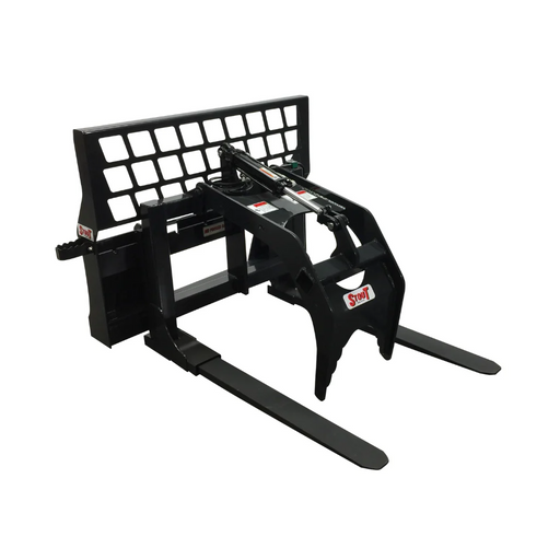 Stout Buckets – Full Back Pallet Fork with Grapple Add-on
