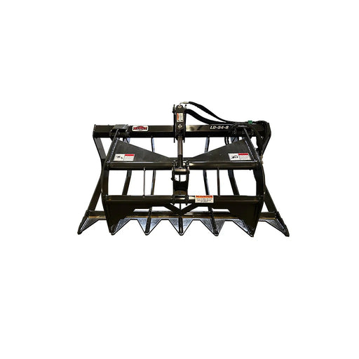 Stout Buckets – Light Duty LT-54-8 Brush and Root Grapple With Skid Steer Quick Attach