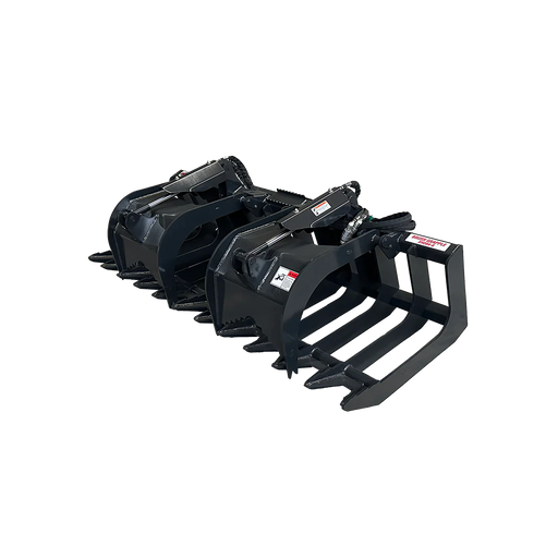 Stout Buckets – XHD Brush and Root Grapple with 6" tine spacing and Skid Steer Quick Attach
